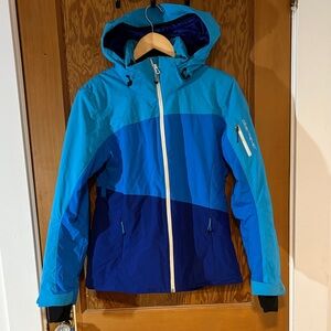 Obermeyer Jacket in Light Blue and Dark Blue